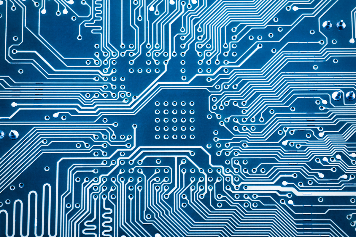abstract  background with high tech circuit